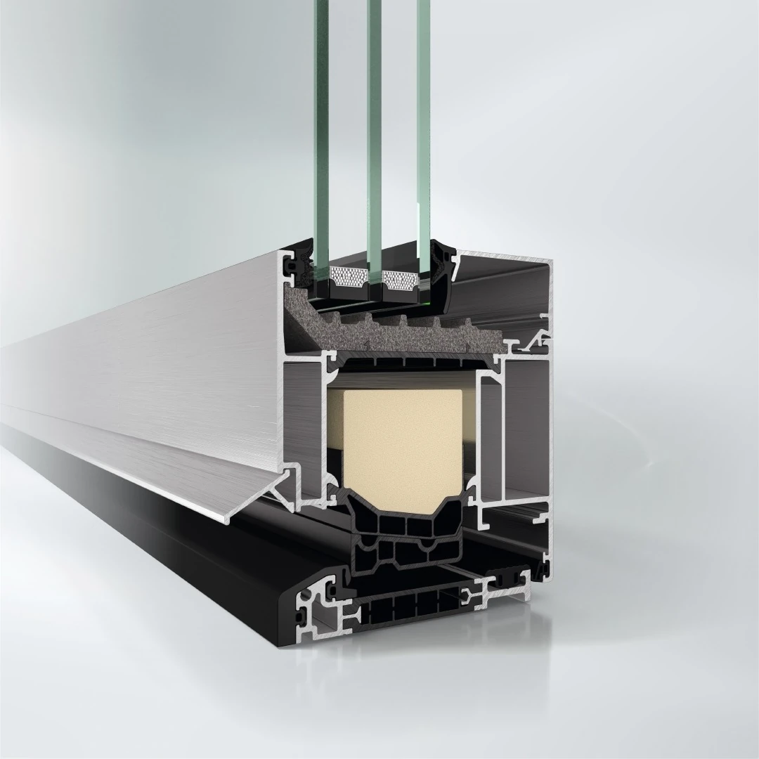 Modernes sicheres Aluminiumfenster