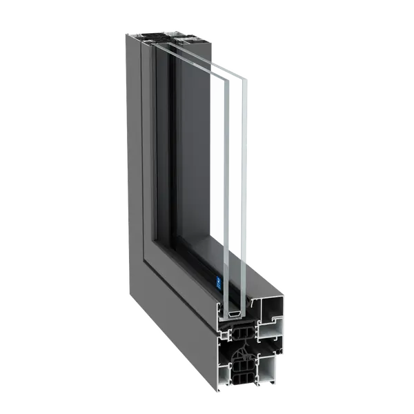 Fensterquerschnitt des Reynaers Concept System 77