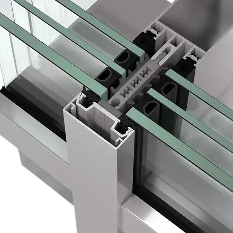 Querschnitt der hochgedämmten Schüco FWS 50.SI Fassade