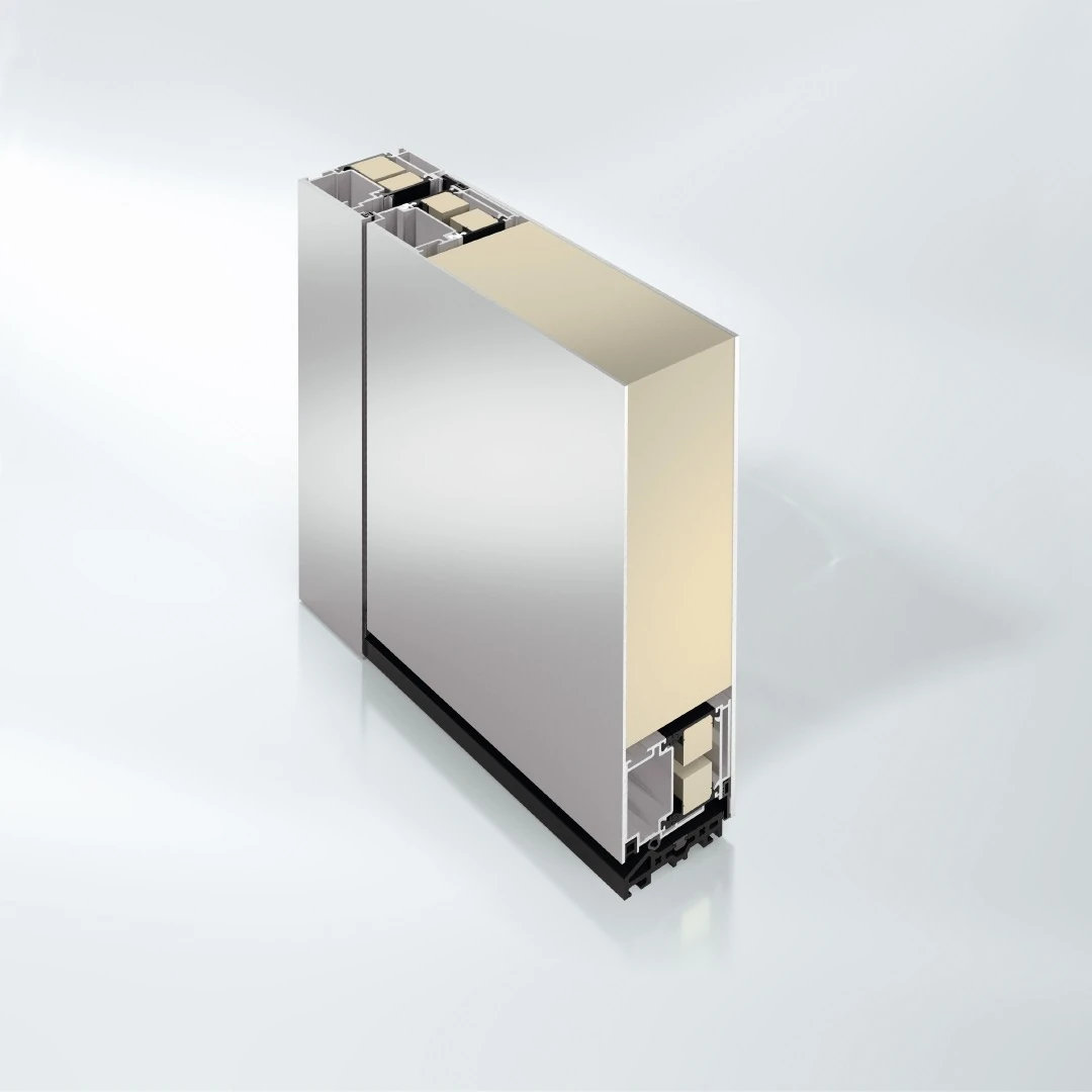 Profilquerschnitt einer Aluminiumtür